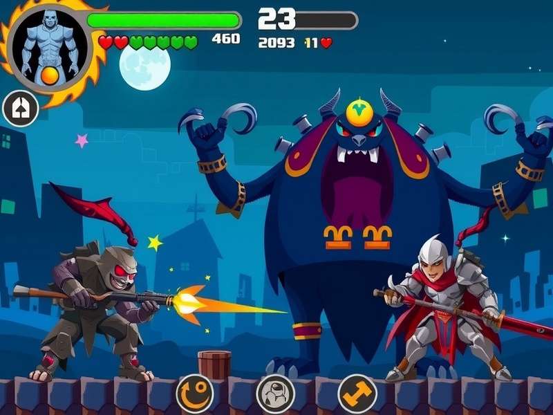 Pixel Monster Slayer Gameplay Screen